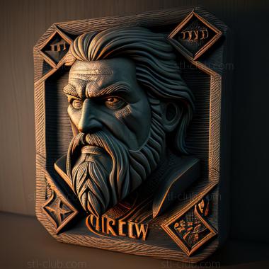 3D модель St Гвинт Ведьмак Карточная игра (STL)